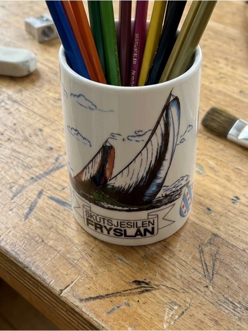 Frisian Sailing Boats “SKÛTSJESILEN FRYSLAN” Netherlands Ceramic Cup
